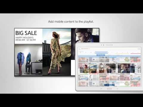 Samsung MagicInfo Content Manager Tutorial Demo: Tablet