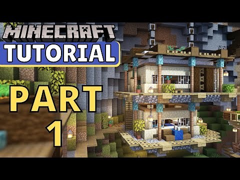Minecraft Tutorial - How to Build an Ultimate Cliff Side Base #-59 - Part1