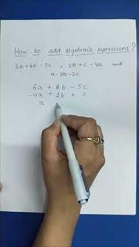 How to Add Algebraic Expressions Easily | Class 7-8 Maths Short