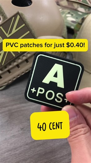 PVC patches for just $0.4! #pvcpatch #tacticalpatch #moralepatch #velcropatches #fypシ