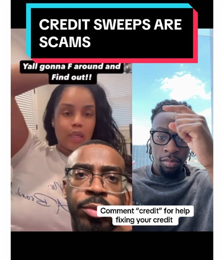Credit sweeps are scams, comment “credit” to get started fixing your credit the right way. #creditrepair #credit #creditrepairhelp #creditsweep #creditsweeps
