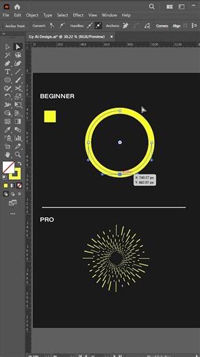 Easy Radial Burst Effect in Adobe Illustrator