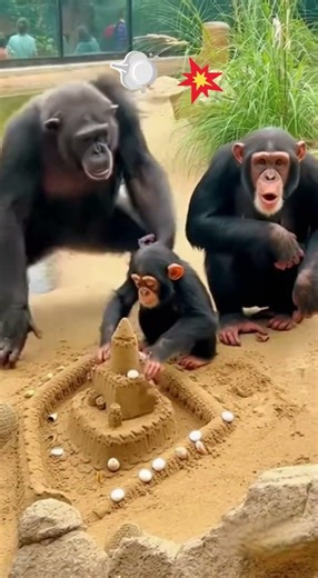 Jungle's Most Chaotic Family 🤣#DadGoals #GorillaHumor #EpicFail #RelatableFamily #JungleVibes