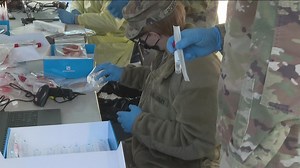 Georgia National Guard troops help with COVID testing sites