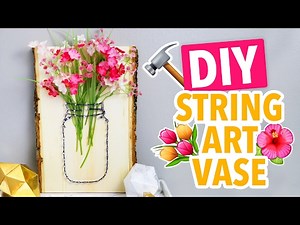 DIY String Art Mason Jar Vases - HGTV Handmade