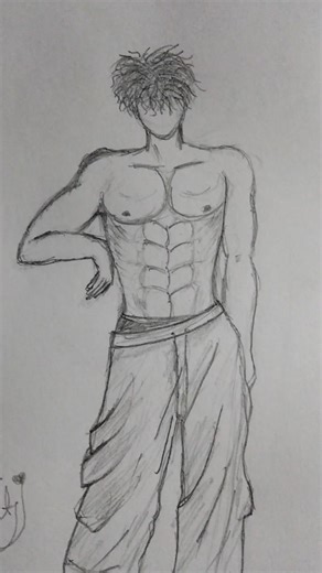 body sketch 🔥#art #anime #body #youtubeshorts #youtube #sketch #drawing