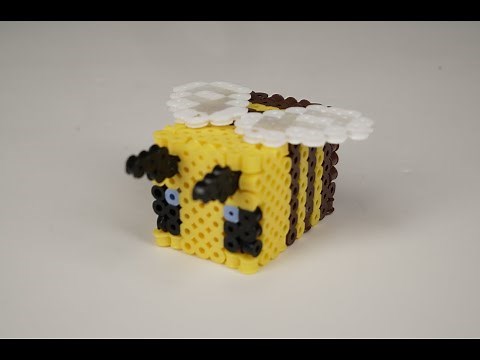 DIY perler bead Minecraft Bee