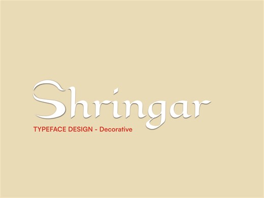 Shringar - Display Typeface Design