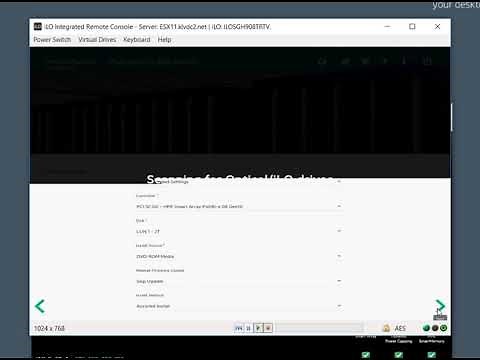 How easy to install VMware ESXi via HPE iLo