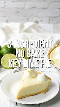 This 3-Ingredient No Bake Key Lime Pie is the perfect summer dessert. ☀️ #recipes