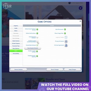 The Sims Resource on Instagram: "how many times have YOU re-enabled mods? i'm probably at 100 😂 find out how to install mods in the sims 4 at https://youtu.be/V7wiOIVifSM"