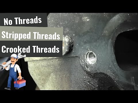 Fixing Bolt Holes With No Threads, Stripped Threads & Really Crooked Threads
