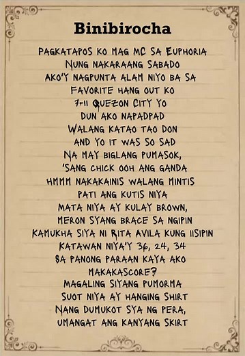 Binibirocha Song Lyrics | Fiesta Karaoke Remix