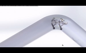 管道机器人 solidworks motion