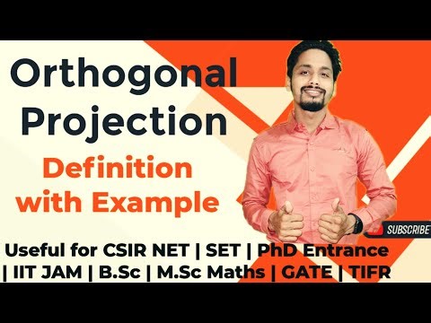 Linear Transformation & Their Properties-11 (Orthogonal Projection On Subspace Definition with Ex.)