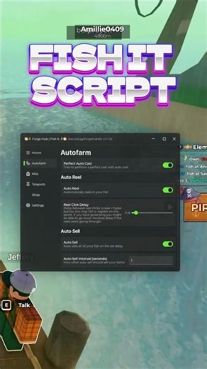 Fish It Script [ No Key ] - Farm Crystal, Speed Fishing, Tp, Auto Rod, Auto Sell & More