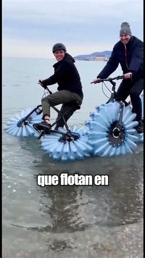 He made a bicycle out of bottles and look what happened 😯 #amazing #funfacts