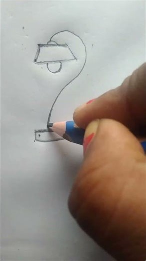 lamp beautiful drawing banana sikhe | lamp step by step drawing #lamp art