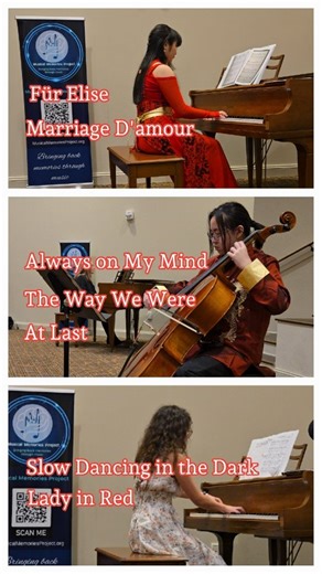 MUSICAL MEMORIES on Instagram: "Special Valentine’s Recital at a senior community| High School Student Highlights | Musical Memories Enjoy highlights from our Special Valentine’s Recital at The Farms at Bailey Station, featuring talented high school musicians sharing timeless love songs with our senior community. Performers & Selections: Acelynn Saisuphaluck – Für Elise, Mariage d’Amour Emmi Jager – Slow Dancing in the Dark, Lady in Red Noah Lim – Always on My Mind, The Way We Were, At Last At M