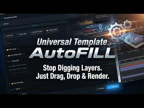 Universal Template AutoFill for After Effects