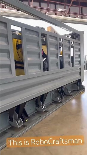 RoboCraftsman was built to manufacture where it’s needed. It folds & ships in 2 ISO 668 containers.