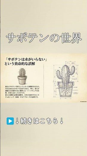 サボテンの世界を徹底解説 #ai #雑学 #観葉植物 #サボテン #植物のある暮らし #観葉植物の育て方 #shorts