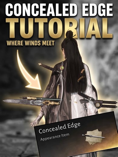 Cómo usar el ítem cosmético Concealed Edge en Where Winds Meet