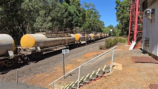 I've done a couple of live videos this afternoon and they were recorded live, telecast live and posted without my assitance. I cannot locate them from my phone, never tried doing it before. They cannot be edited like all the 100s of videos I have shared before. If you don't like them, move on. Make another ungrateful or rude comment, and I will move you on. S3304 just west of the loop at Beela headed down to Brunswick Junction. | Railways of Western Australia