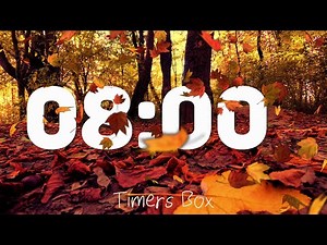 Fall 8 Minute Autumn Timer with Relaxing Music, Rusty Leaves and Alarm 🍂 ⏰