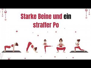 4 Minuten Challenge 🕘/ Yoga für geformte Beine und einen festen Po
