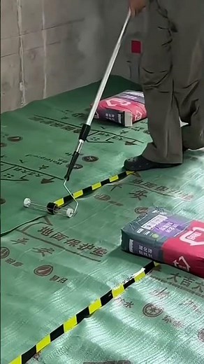 floor protection setup 🛡️ | tarpaulin covering process
