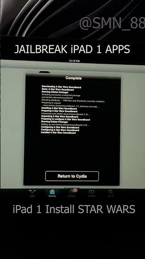 Apple iPad 1st Gen Star Wars Game From Cydia JailBreak 2025