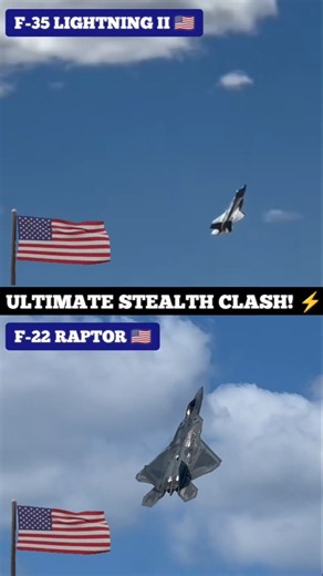 ✈️ F-35 Lightning II 🇺🇸 vs F-22 Raptor 🇺🇸 | Multirole King vs Air Superiority Legend 🔥