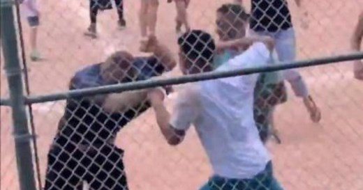 Video shows adults brawling at kids' baseball game