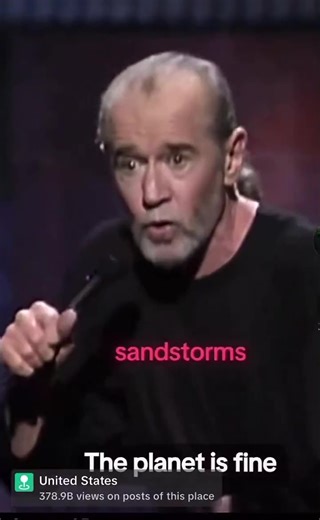Flashback of George Carlin Blowing Up the Climate Change Scam