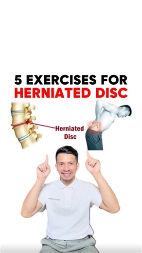 5 EXERCISES FOR HERNIATED DISC! 🔥🔥🔥 #lowbackpain #lowbackpainrelief #backpainrelief #herniateddisc #discherniation #trendingvideo #viralreelsfb | Physical Therapy Session