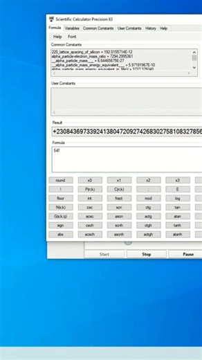 Scientific Calculator Precision 63
