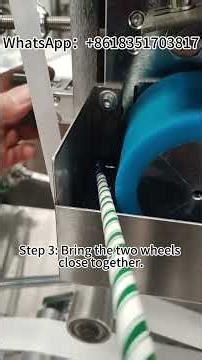 How does a single-straw packaging machine perform two-color printing? Operation video（1）