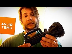 Temu Review LED Flashlight-USB Charging,Outdoor Lighting Built-In Lithium Battery