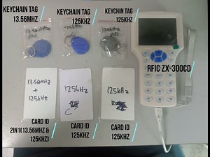 Demo RFID COPIER ID IC READER WRITER COPY DUPLICATOR - ZX 300CD !!!