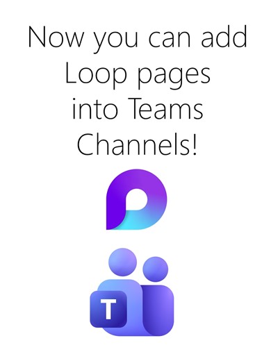 Now you can add Loop pages into Teams Channels! #microsoft #teams #loop