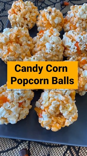 Hungry Girl | Healthy Recipes on Instagram: "These Candy Corn Popcorn Balls are SO easy, so festive, and basically scream HALLOWEEN! 🎃🍿 Perfect for parties, trick-or-treating, or just hanging with your candy stash. Comment RECIPE 👇 Make sure you’re following @hungrygirl so it shows up in your DMs! #halloweensnacks #hungrygirl LinkDM *054*"