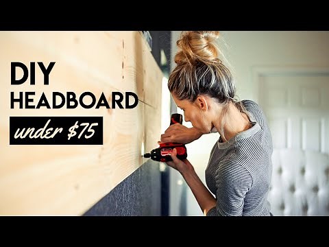 DIY Wood Headboard for KING Bed // Master Bedroom Makeover