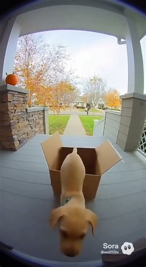 Your Dog Has Arrived! A Live Labrador Climbs Out of the Delivery Box