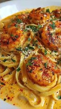 Garlic Parmesan Shrimp Pasta Recipe #cookingwithtammy #cooking # shorts #shortsfeed #shortvideo