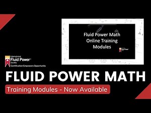 IFPS Fluid Power Math Training Modules - Preview