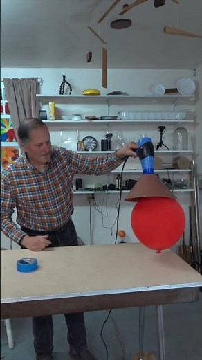 Balloon in a funnel.... Bernoulli's principle fun experiment