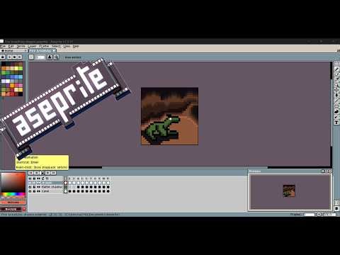 Aseprite Loop Dragon Fire Breath Animation on a 32x32. #aseprite