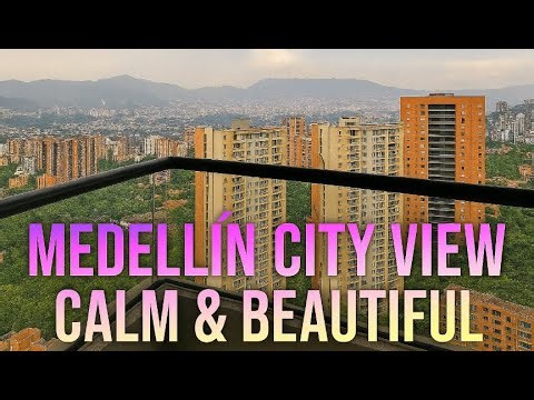 BALCONY VIEW: Medellín, Colombia Ambience for Focus & Sleep 🇨🇴