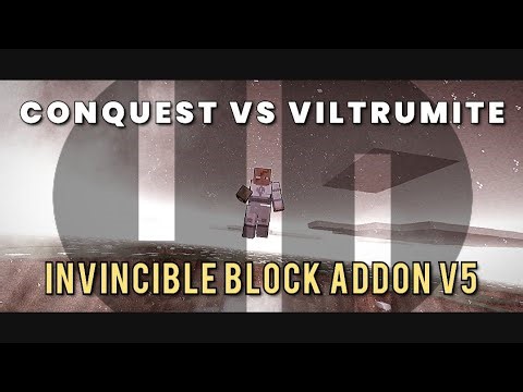 Conquest VS NPC | Invincible Block Addon (V5) by Alez | MCPE #minecraft #invincible